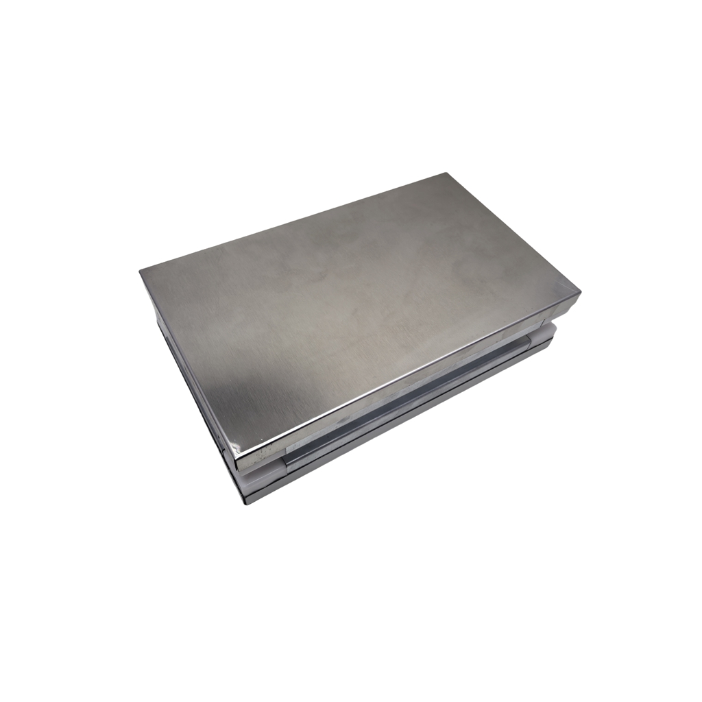 Double sided stainless steel handmade plate